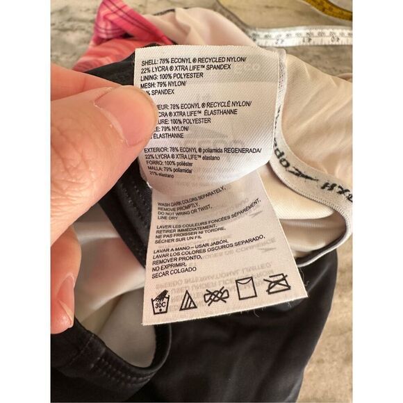 Speedo Powerlux Eco One Piece Swimsuit Black and Pink Size Medium - Picture 9 of 10